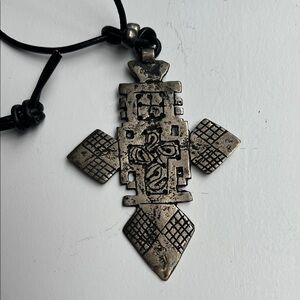 Metal Cross Pendant Necklace Never Worn